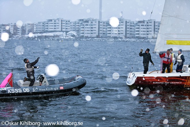 Ice Cup, Stockholm, Sweden.<br />
Matchracing in snow and -10 C degrees.<br />
© Oskar Kihlborg 2010 &copy;  Oskar Kihlborg http://www.kihlborg.se